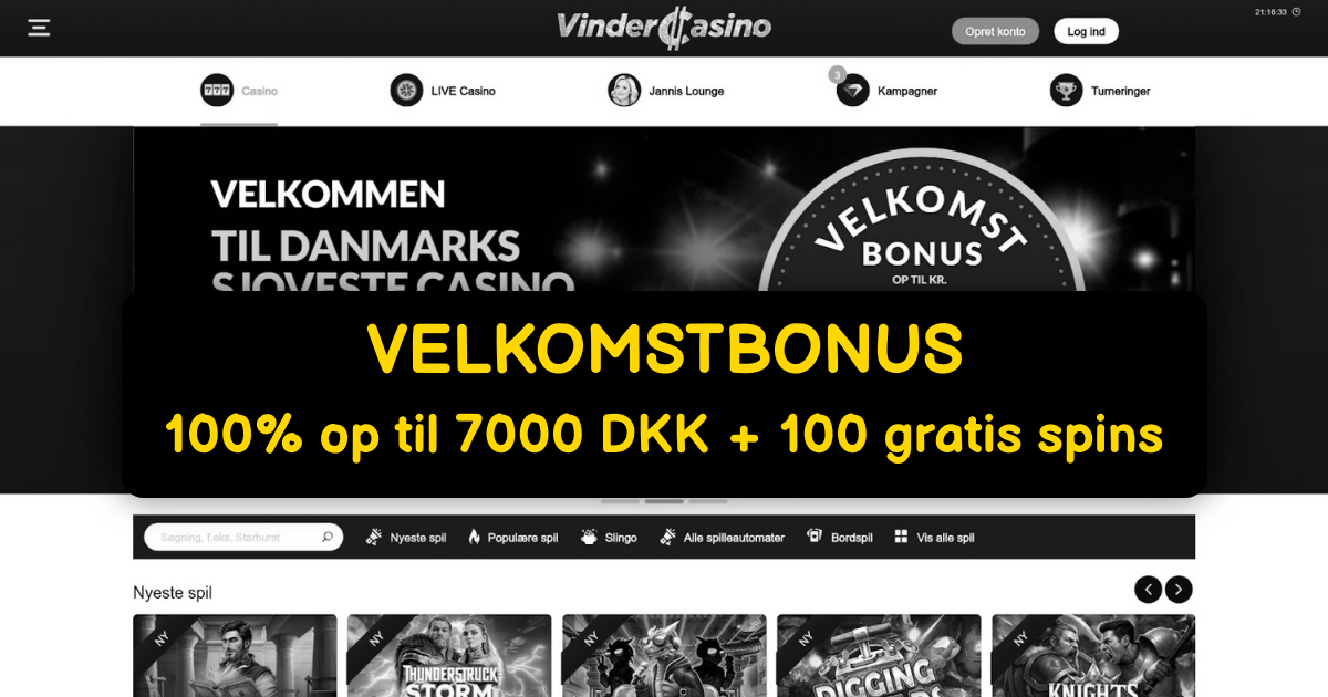 Vindero Casino Danmark